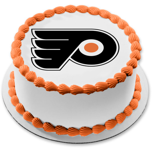 Imagen comestible para tarta con el logotipo de los Philadelphia Flyers de la NHL Sports ABPID03691 