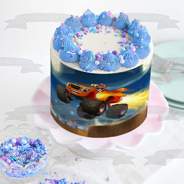 Blaze and the Monster Machines Aj Edible Cake Topper Image ABPID03703