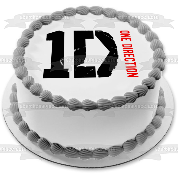 One Direction Logo 1d Edible Cake Topper Image ABPID03895