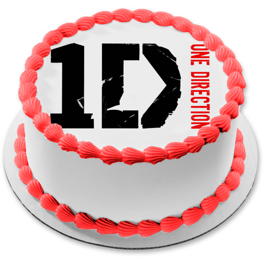 One Direction Logo 1d Edible Cake Topper Image ABPID03895