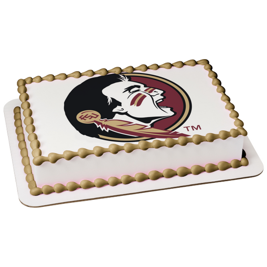 Florida State Seminoles Logo Native American Edible Cake Topper Image ABPID03950