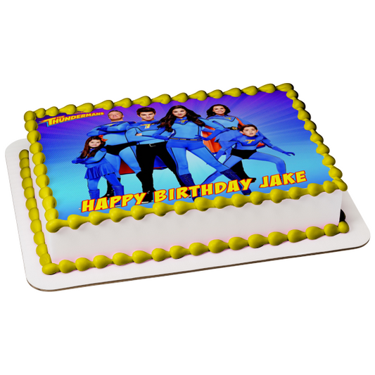 The Thundermans Phoebe Max Nora Billy Barb and Hank Edible Cake Topper Image ABPID03794