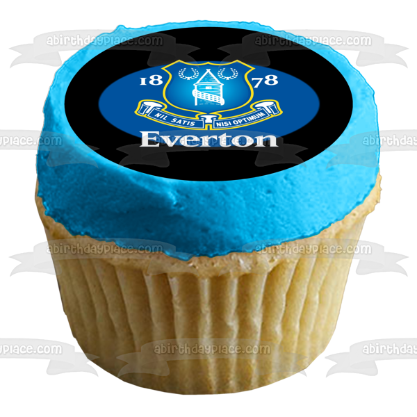 12 x Everton FC Football Shirts - Choose from UNFLAVOURED or  Vanilla-SWEETENED Toppers - Fun Novelty Birthday Premium Stand UP Edible  Wafer Card Cake Toppers Decorations (Unflavoured) : Amazon.co.uk: Grocery