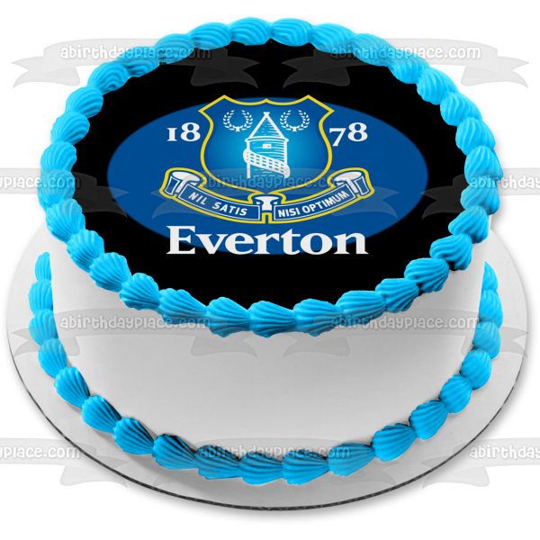Everton Football Club Crest the Toffees Edible Cake Topper Image ABPID03979