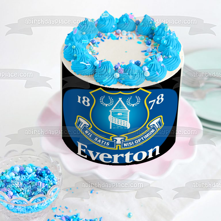Edible football cupcake / cake toppers for Everton fan | eBay