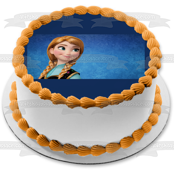Frozen Anna Edible Cake Topper Image ABPID03987