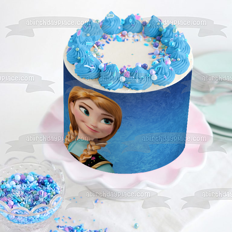Frozen Anna Edible Cake Topper Image ABPID03987 – A Birthday Place