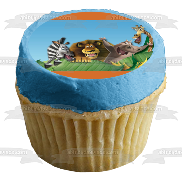 Madagascar Marty Alex Gloria Melman Imagen comestible para tarta ABPID04043 