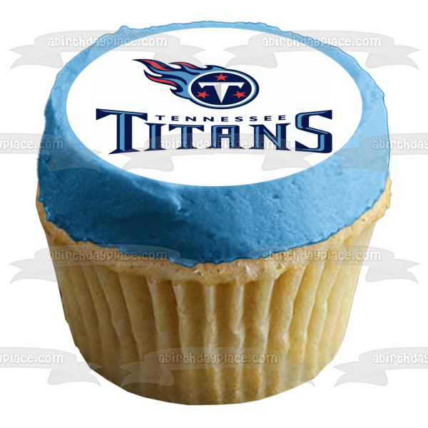 Tennessee Titans Professional American Football Log Nashville Edible Cake Topper Image ABPID04201