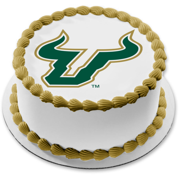 University of South Florida Bulls Logo Edible Cake Topper Image ABPID04096
