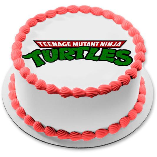 Teenage Mutant Ninja Turtles Logo Edible Cake Topper Image ABPID04246