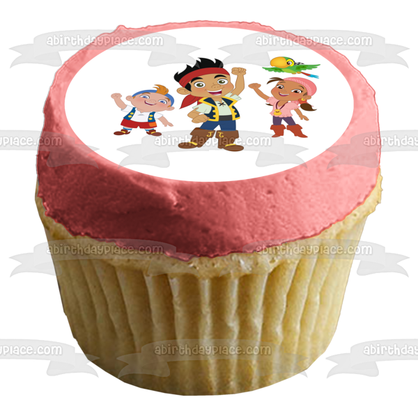 Jake and the Never Land Pirates Izzy and Cubby Edible Cake Topper Image ABPID04352