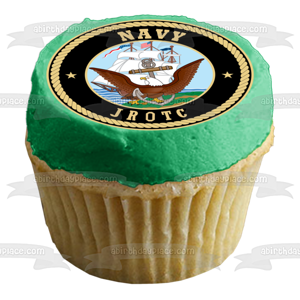 US Navy Junior Reserve Officers Training Corps JROTC Emblem Edible Cake Topper Image ABPID04370
