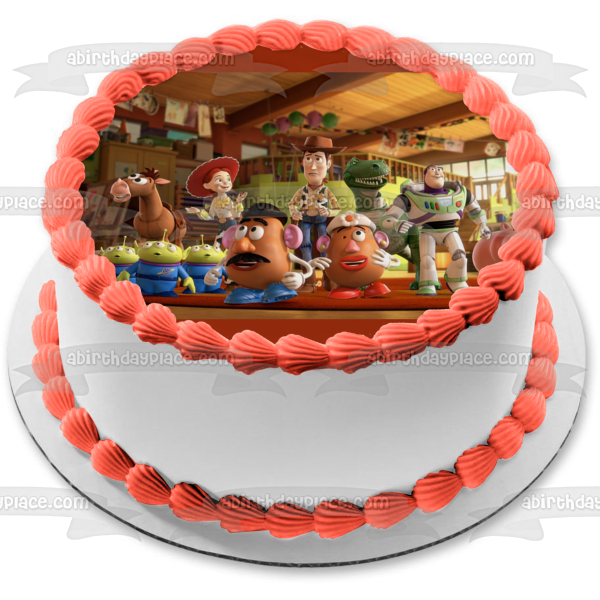 Toy Story Buzz Lightyear Woody and Jessie Edible Cake Topper Image ABPID04377