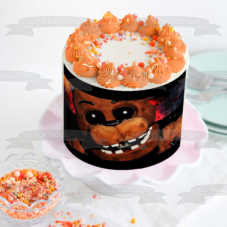 FNaF Five nights at Freddy's edible cake image cake topper party decoration