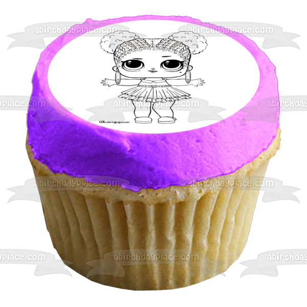 LOL. Surprise Big Surprise Purple Queen Edible Cake Topper Image ABPID04407