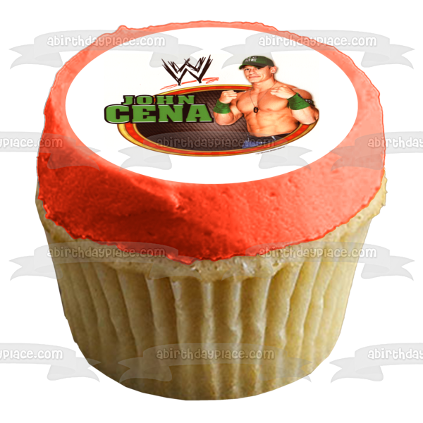WWE John Cena Professional Wrestling Edible Cake Topper Image ABPID04412