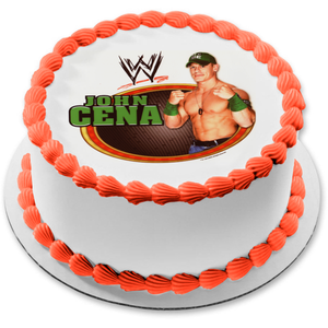 WWE John Cena Professional Wrestling Edible Cake Topper Image ABPID04412