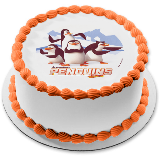 DreamWorks Penguins of Madagascar Edible Cake Topper Image ABPID04507