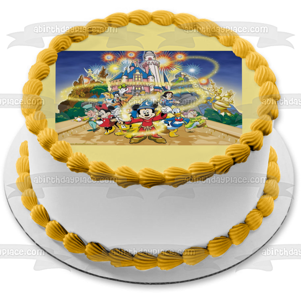 Disneyland Mickey Mouse Donald Duck Edible Cake Topper Image ABPID04508
