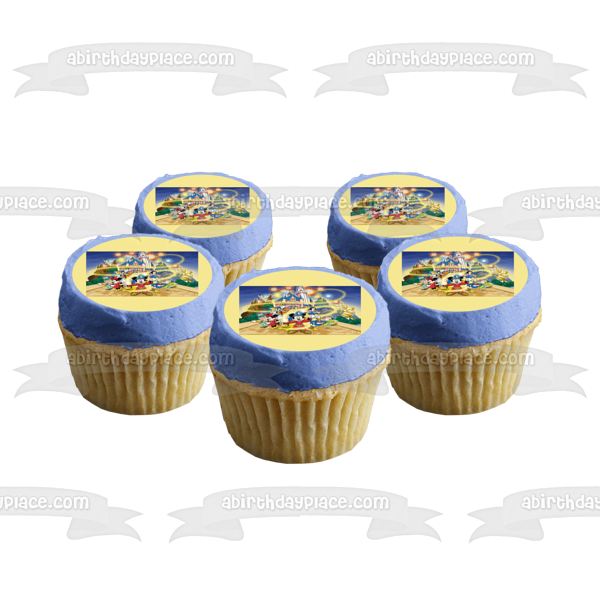Disneyland Mickey Mouse Donald Duck Edible Cake Topper Image ABPID04508