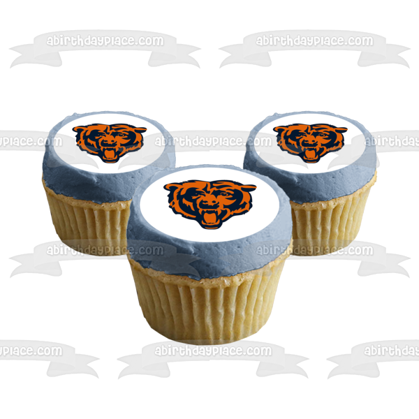 Chicago Bears Logo NFL Edible Cake Topper Image ABPID04511