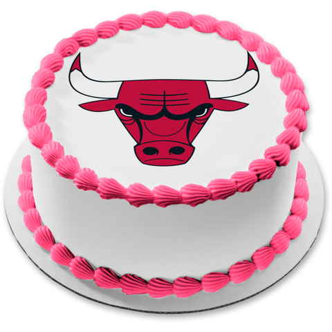 Chicago Bulls American Professional Basketball Team Chicago Illinois Edible Cake Topper Image ABPID04456