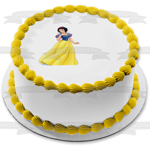 Snow White and the Seven Dwarves Edible Cake Topper Image ABPID04472