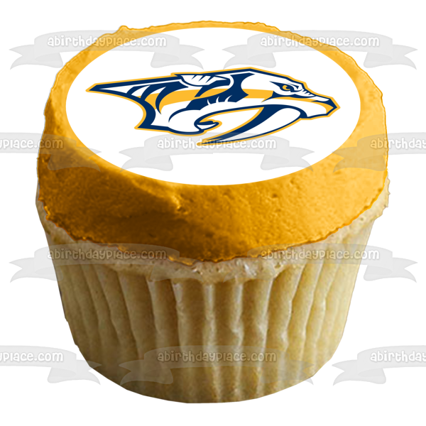 Nashville Predators Professional Ice Hockey Team Nashville Tennessee Preds Edible Cake Topper Image ABPID04486