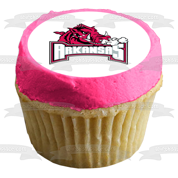 Arkansas Razorbacks Secondary Logo 2001-2008 Edible Cake Topper Image ABPID04700