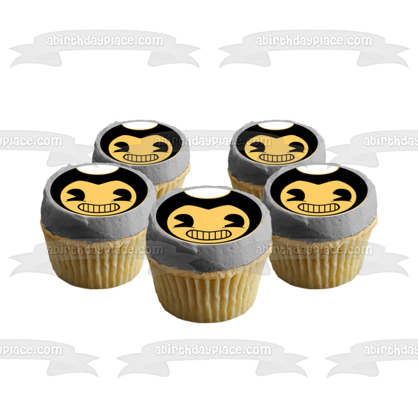 Bendy and the Ink Machine Video Game Logo Edible Cake Topper Image ABPID04667