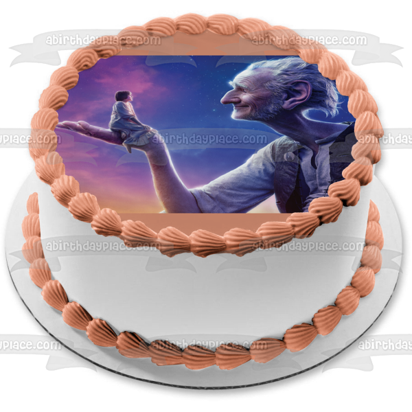 The BFG the Big Friendly Giant and Sophie Roald Dahl Edible Cake Topper Image ABPID04811