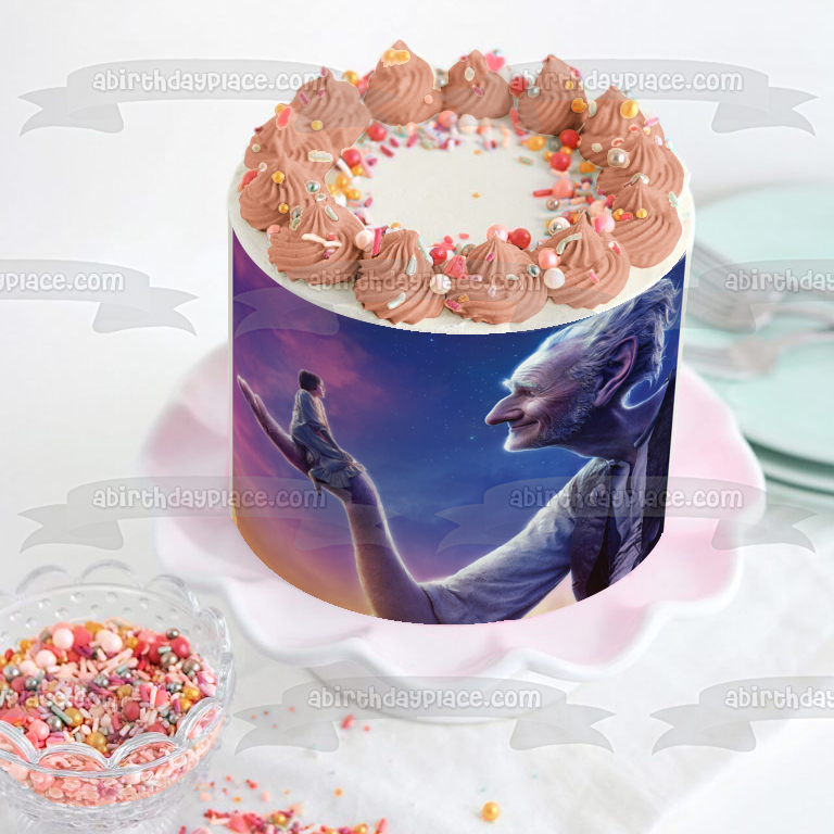 The BFG the Big Friendly Giant and Sophie Roald Dahl Edible Cake Topper Image ABPID04811