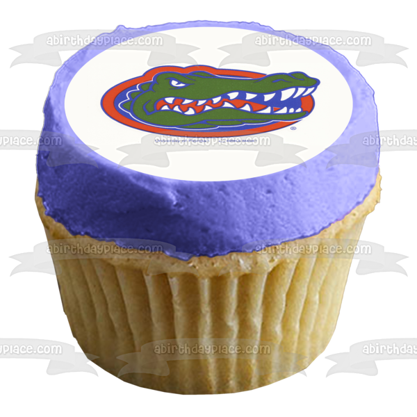 Florida Gators Logo University of Florida Athletics College Sports Edible Cake Topper Image ABPID04927