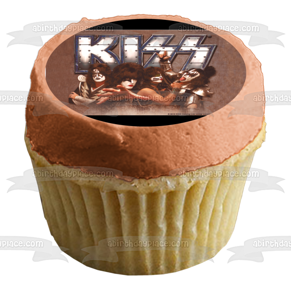 Kiss Logo American Rock Band Edible Cake Topper Image ABPID04820