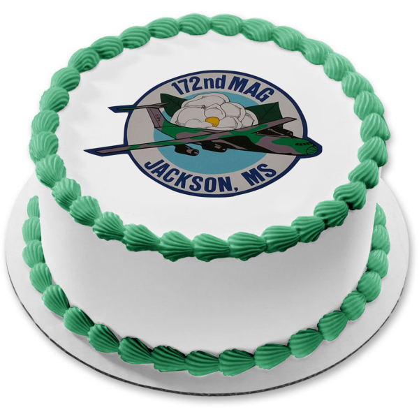 172nd Mag Jackson, Mississippi US Military Edible Cake Topper Image ABPID04833