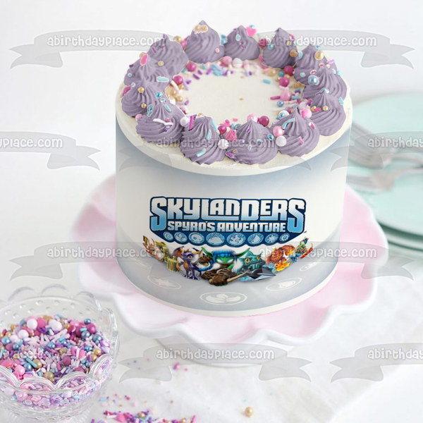Skylanders Spyro's Adventure Stealth Elf Edible Cake Topper Image ABPID04839