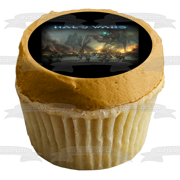 Halo Wars Humans Vs Covenant Soldiers Video Game Microsoft Edible Cake Topper Image ABPID04952