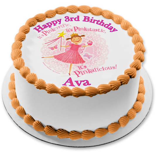 Es Pinkerrific, es Pinkatastic, es Pinkalicious Victoria Kann Imagen comestible para decoración de tarta ABPID04854 