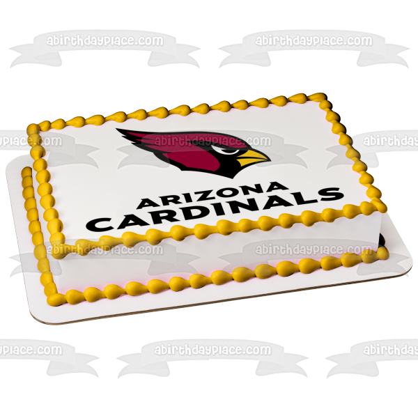 Arizona Cardinals Professional American Football NFL Logo Edible Cake Topper Image ABPID04858