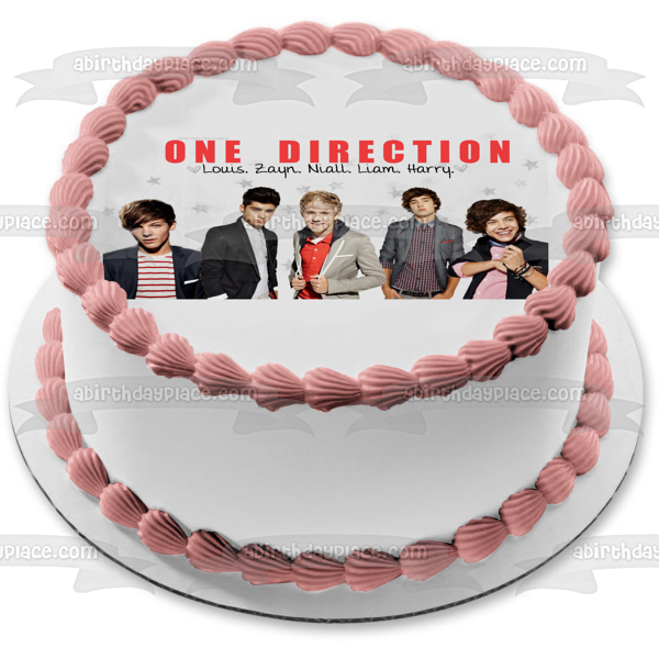 One Direction Music Louis Zayn Niall Liam and Harry Edible Cake Topper Image ABPID04979