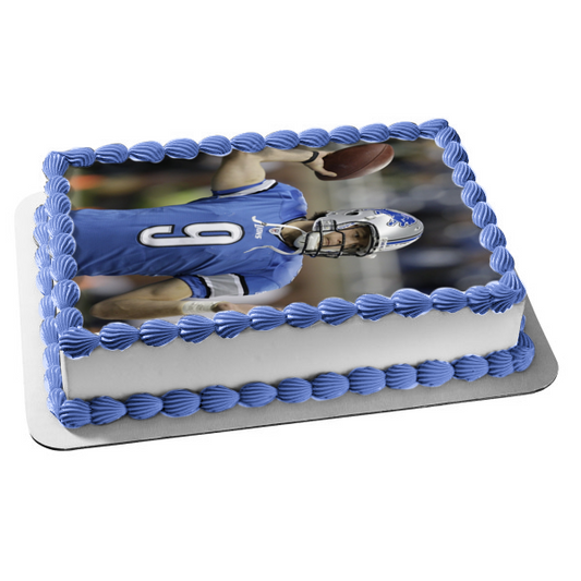 Imagen comestible para tarta comestible del mariscal de campo de Los Angeles Rams, Matthew Stafford, ABPID55193 