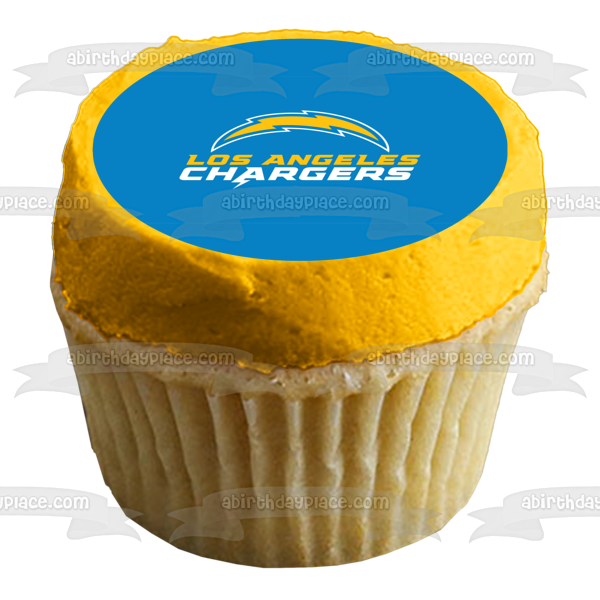 Los Angeles Chargers Logo Edible Cake Topper Image ABPID55190