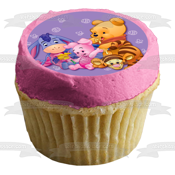 Winnie the Pooh Piglet Eeyore and Tigger Edible Cake Topper Image ABPID05140