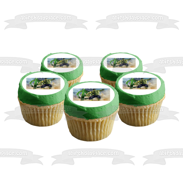 Avengers Logo The Hulk Edible Cake Topper Image ABPID05062