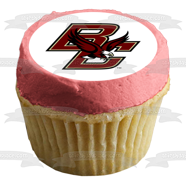 Boston College Athletics Logo Eagle Edible Cake Topper Image ABPID05210