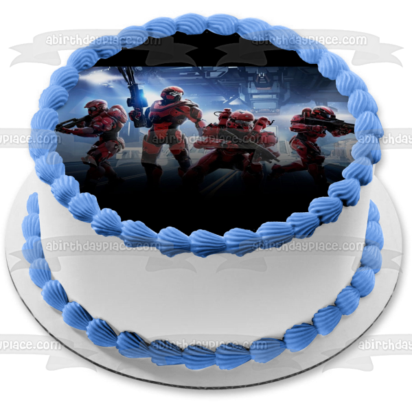 Halo 5 Warzone Guardians Spartans Edible Cake Topper Image ABPID05221