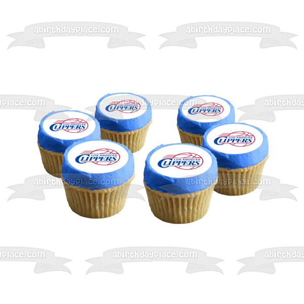 Los Angeles Clippers Logo NBA Edible Cake Topper Image ABPID05228