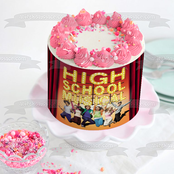 High School Musical Troy Sharpay Chad Taylor and Gabriella Edible Cake Topper Image ABPID05334