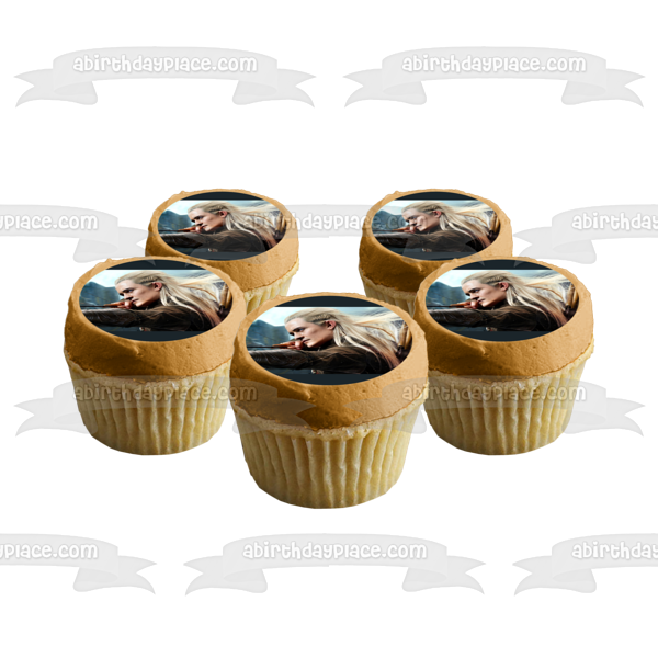 The Hobbit Fellowship of The Ring  Legolas Sindarin Elf Edible Cake Topper Image ABPID05349
